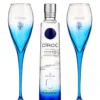 Cîroc Vodka and 2 Flutes Gift Set