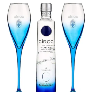 Cîroc Vodka and 2 Flutes Gift Set